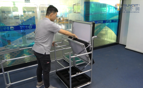 千層車-可以折疊存放物料的<a href='/zhinengyingyuan.htm' class='keys' title='點擊查看關于LCIA的相關信息' target='_blank'>LCIA</a>周轉(zhuǎn)車
