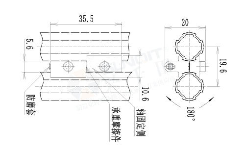 專(zhuān)用合頁(yè)尺寸圖