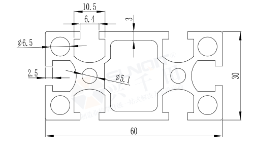 3060國標(biāo)型材B 3060國標(biāo)型材B