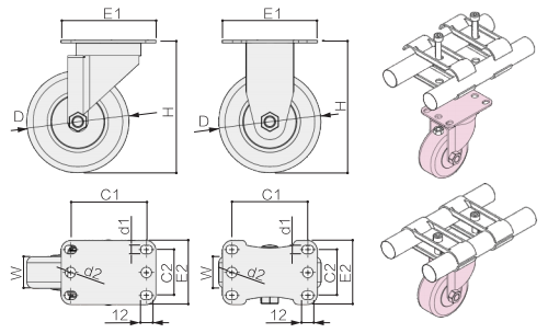 平板輪型號(hào)尺寸參數(shù) 平板輪型號(hào)尺寸參數(shù)