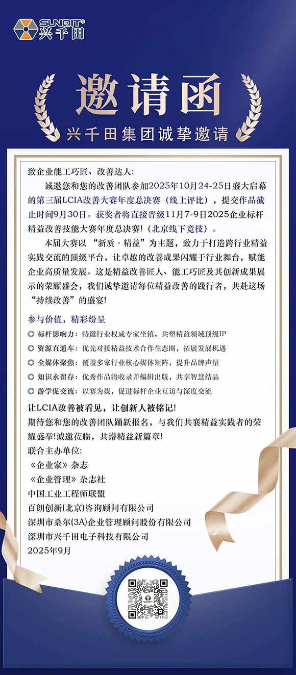 第三屆LCIA改善大賽暨2025企業(yè)標桿精益改善技能大賽2 第三屆LCIA改善大賽暨2025企業(yè)標桿精益改善技能大賽2
